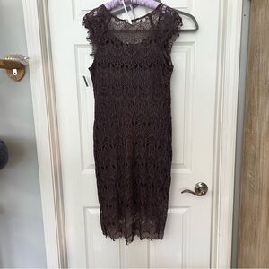 Elegant Delicate Intimately Free People Lace Dress Puce Purple NWT size medium